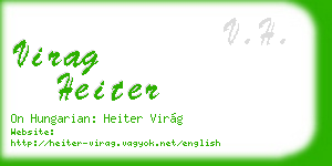 virag heiter business card